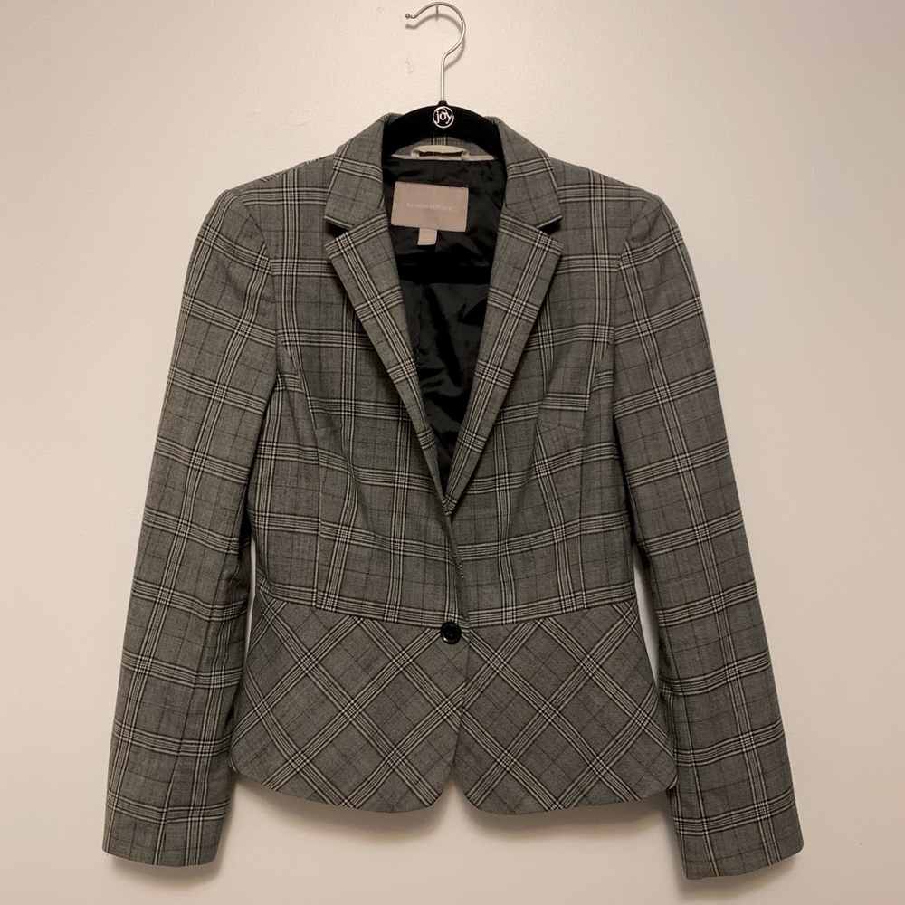Banana Republic Grey Blazer Size 6